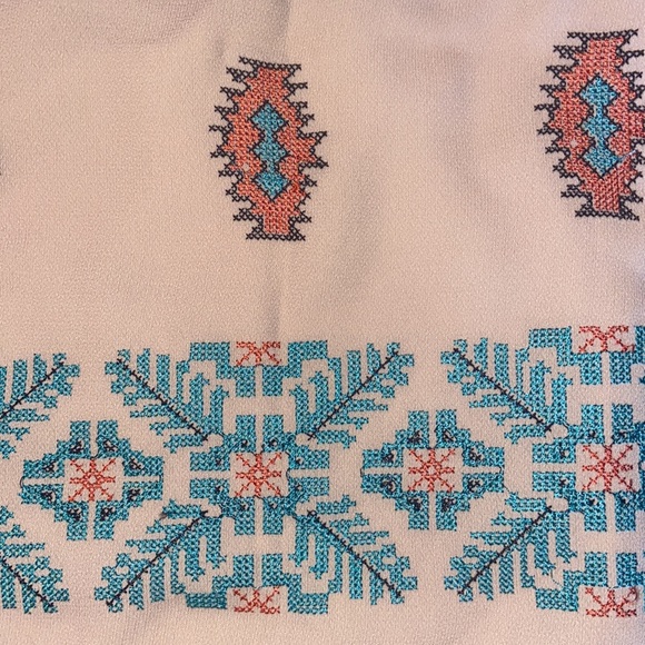 Altar’d State Mini Skirt Size XL With Navajo Inspired Cross Stitched Pattern NWT - Picture 6 of 7